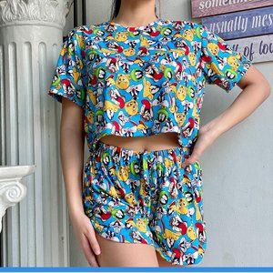 Angela Collection Tie Dye Tiktok Short & Top TT501